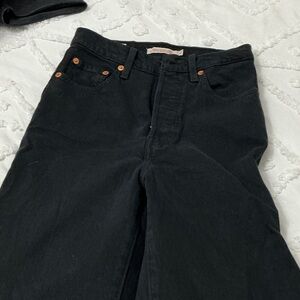 Levi's Black Straight Leg Jeans
